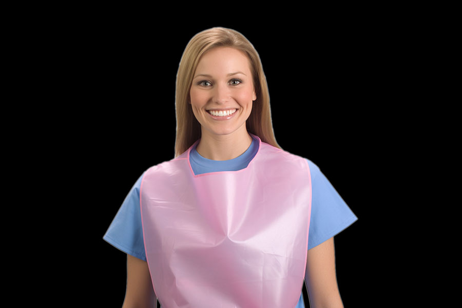 What advancements in dental bib materials have improved comfort for patients during procedures?